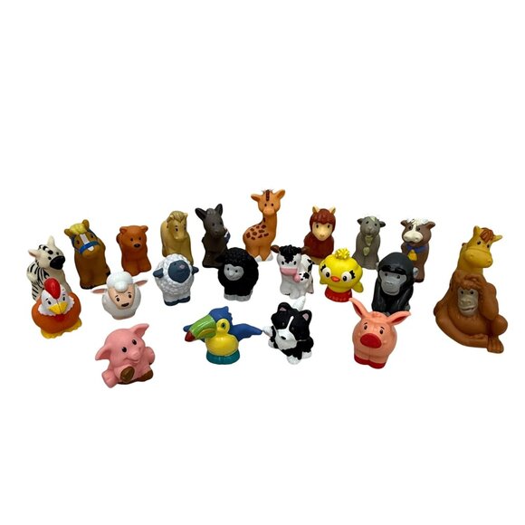 Fisher Price Mattel Little People Animal Figures Set of 22 - Picture 1 of 4